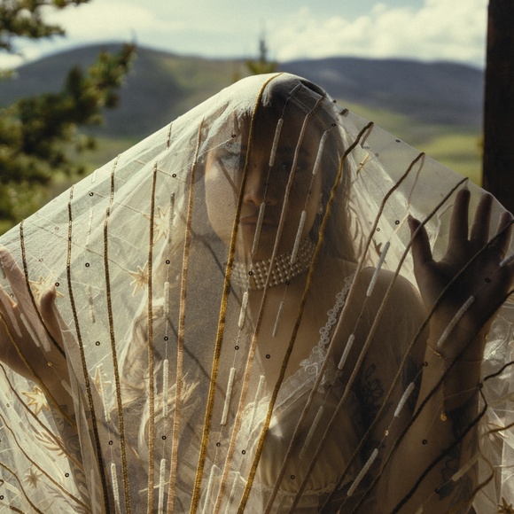 Rue De Seine- desert rose wedding veil - Picture 2 of 4
